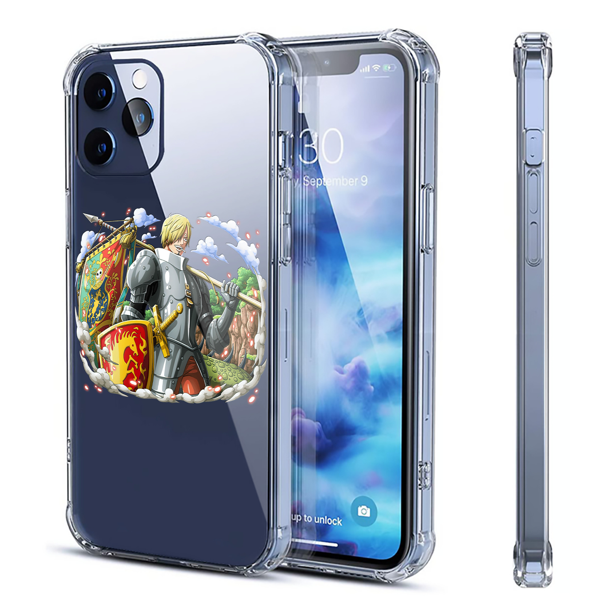 ワンピース サンジ ONE PIECE Sanji 【iPhone 12シリーズ対応】透明スマホケース（クリアソフトケース）